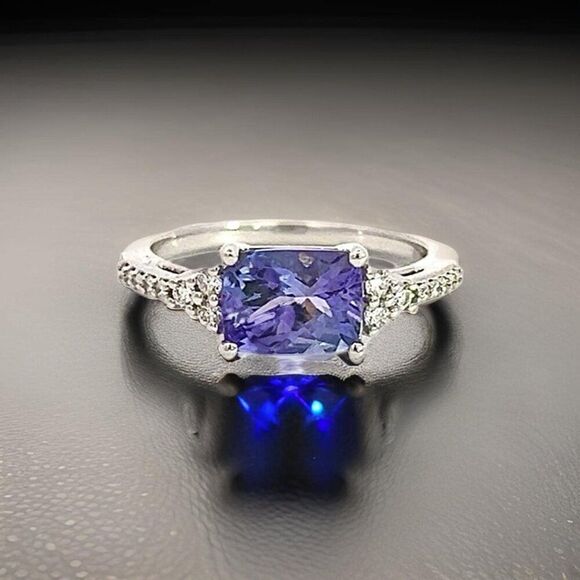 Natural Tanzanite Diamond Ring 6.25 14k Gold 1.79 TCW Certified $3,450 402650 - Picture 1 of 9